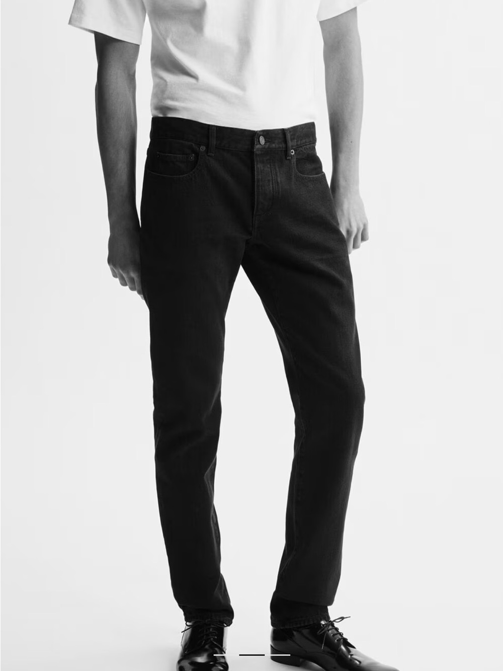 Saint Laurent Men’s D10 SLIM-FIT JEANS IN DARK BLUE BLACK DENIM Size 32